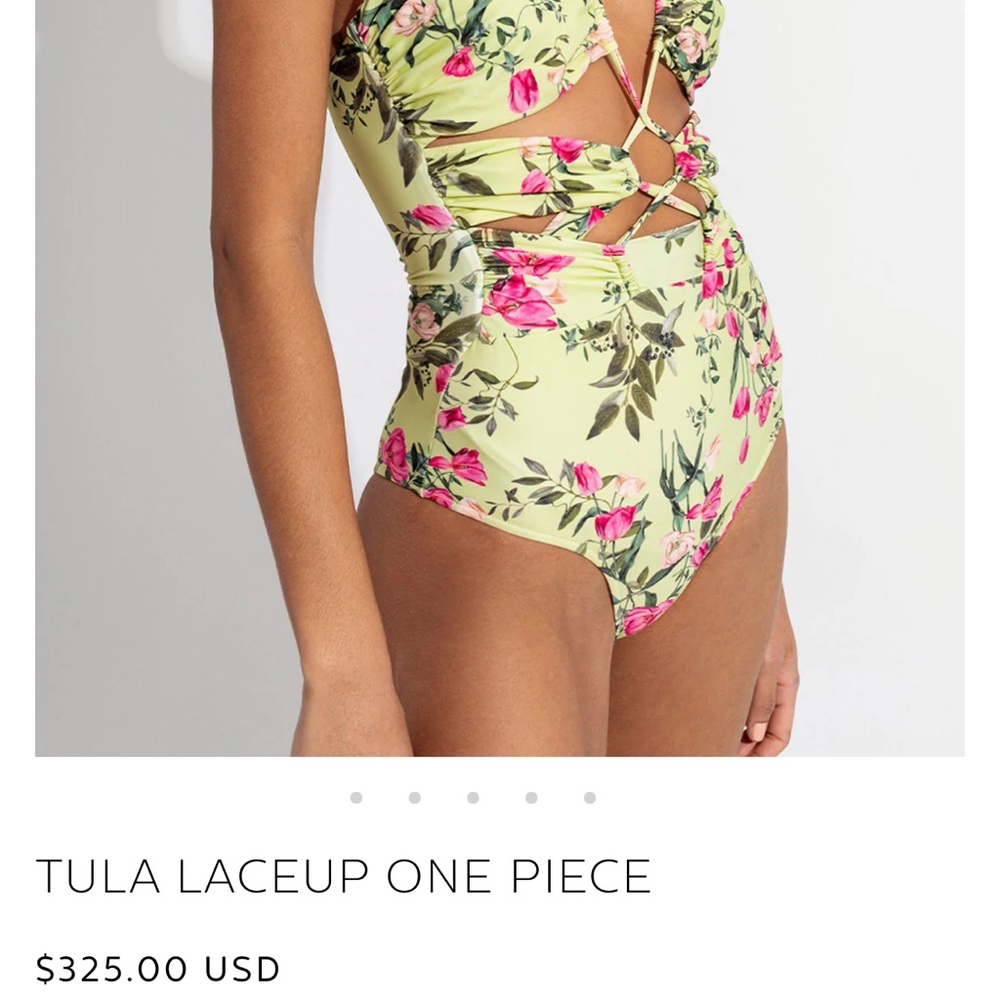 PATBO Tula Floral Print One-Piece w/ Tags Size L - Picture 5 of 9